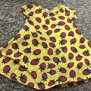 Hanna Andersson strawberry print dress, size 4/100cm